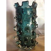 Turquoise Crystal Textured Vase - Eva Essentials