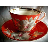 Vintage Giant Malva Porcelain Teacup with Saucer - Eva Essentials