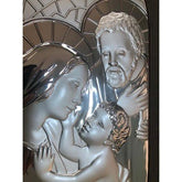Wall Decor Argenti Preziosi Holy Family Silver 20" x 8" Made in Italy - Eva Essentials