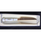 Weimer Porcelain White and Gold Knife - Wellner Auer Bestecke Made in Germany Serveware - Eva Essentials