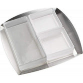 YAMAZAKI SIGNATURE COLLECTION 9 - INCH SNACK TRAY SET WITH 3 GLASS INSERTS - Eva Essentials