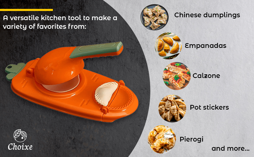 2 - in - 1 Manual Dough Press. Dumpling Empanada Pastries Maker - Eva Essentials