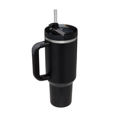 40 Oz Tumbler With Handle Straw Insulated, Stainless Steel with Straw - Eva Essentials
