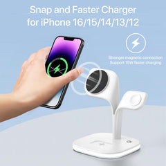 5 - in - 1 Magnetic Real Wireless Desktop Fast Charging Station For Multiple Devices - Eva Essentials