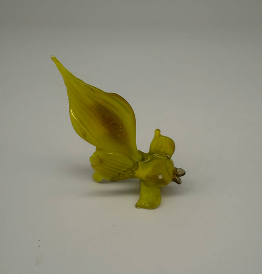 Goldfish Yellow Glass Figurine