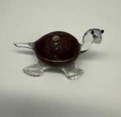 Turtle Glass Figurine