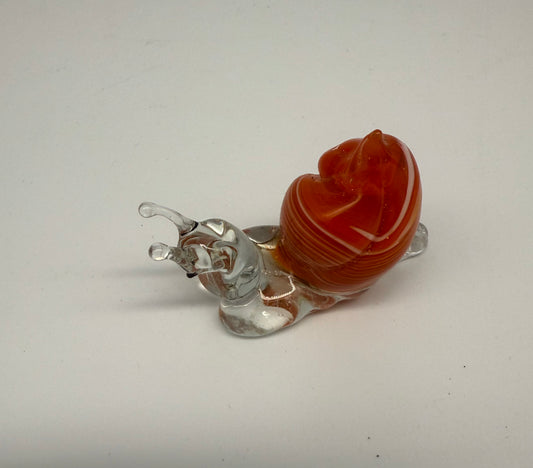 Snail Glass Figurine