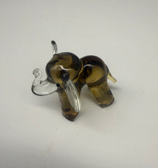 Elephant Glass Figurine