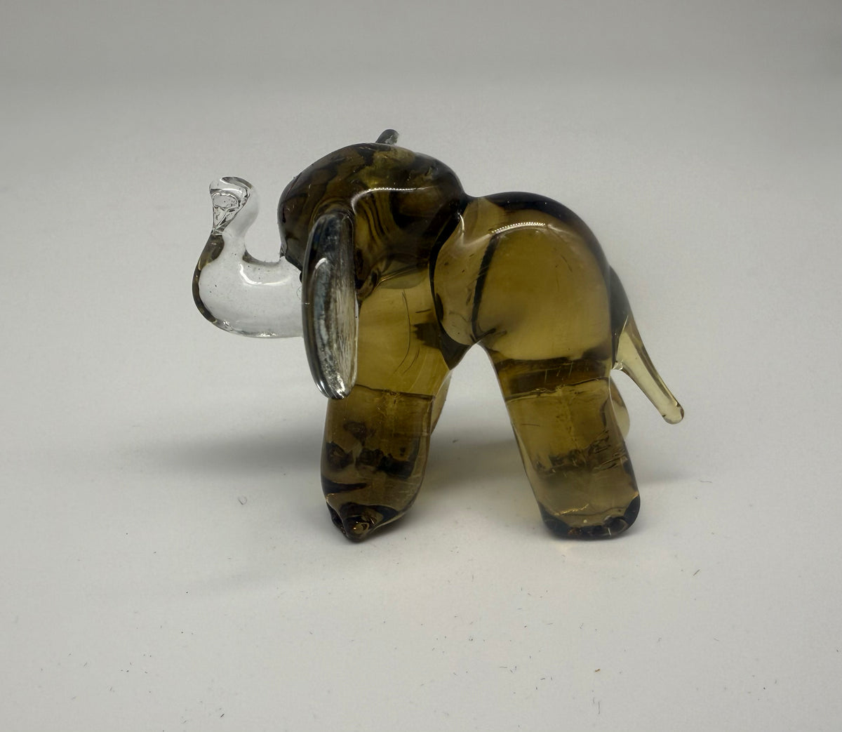 Elephant Glass Figurine