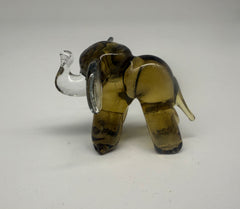 Elephant Glass Figurine