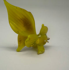 Goldfish Yellow Glass Figurine