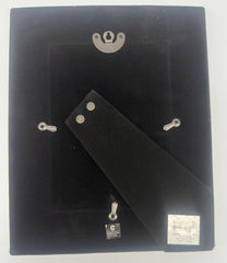 Silver Textured Picture Frame with Black Velvet backing