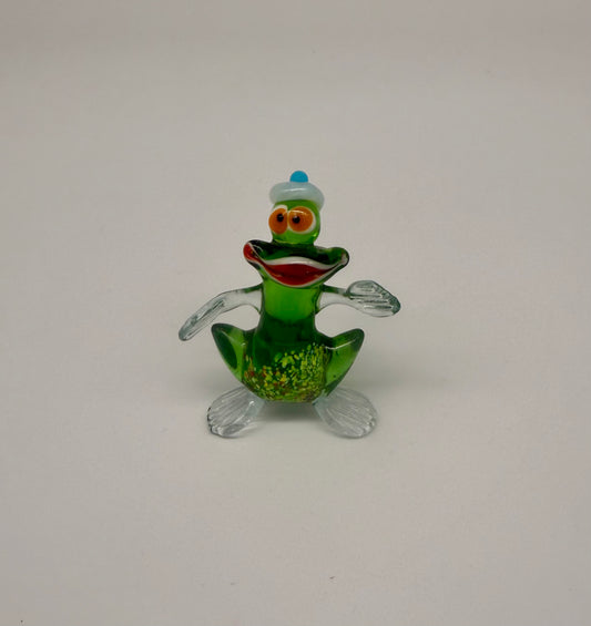 Frog Princess Glass Figurine