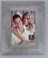 Silver Textured Picture Frame with Black Velvet backing