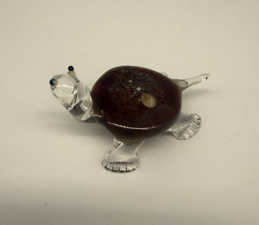 Turtle Glass Figurine