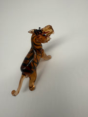 Tiger Glass Figurine