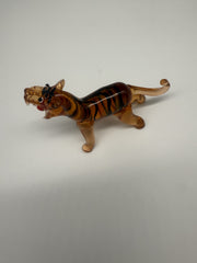 Tiger Glass Figurine