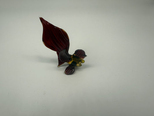 Wine Golden Glass Figurine