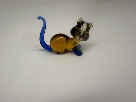 Cat Glass Figurine