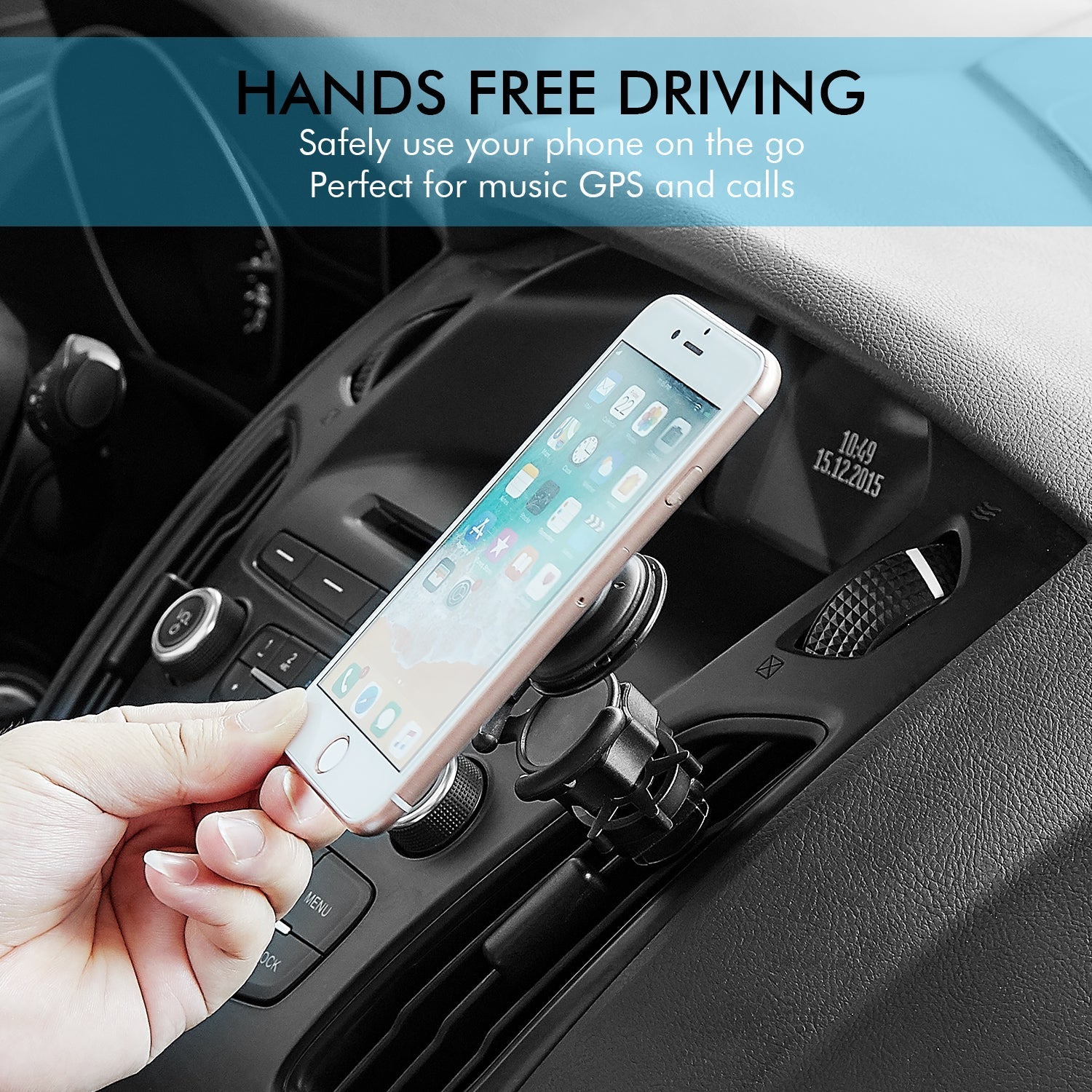 Air Vent Mount Phone Holder with Adjustable Switch Lock for Popsocket - Eva Essentials