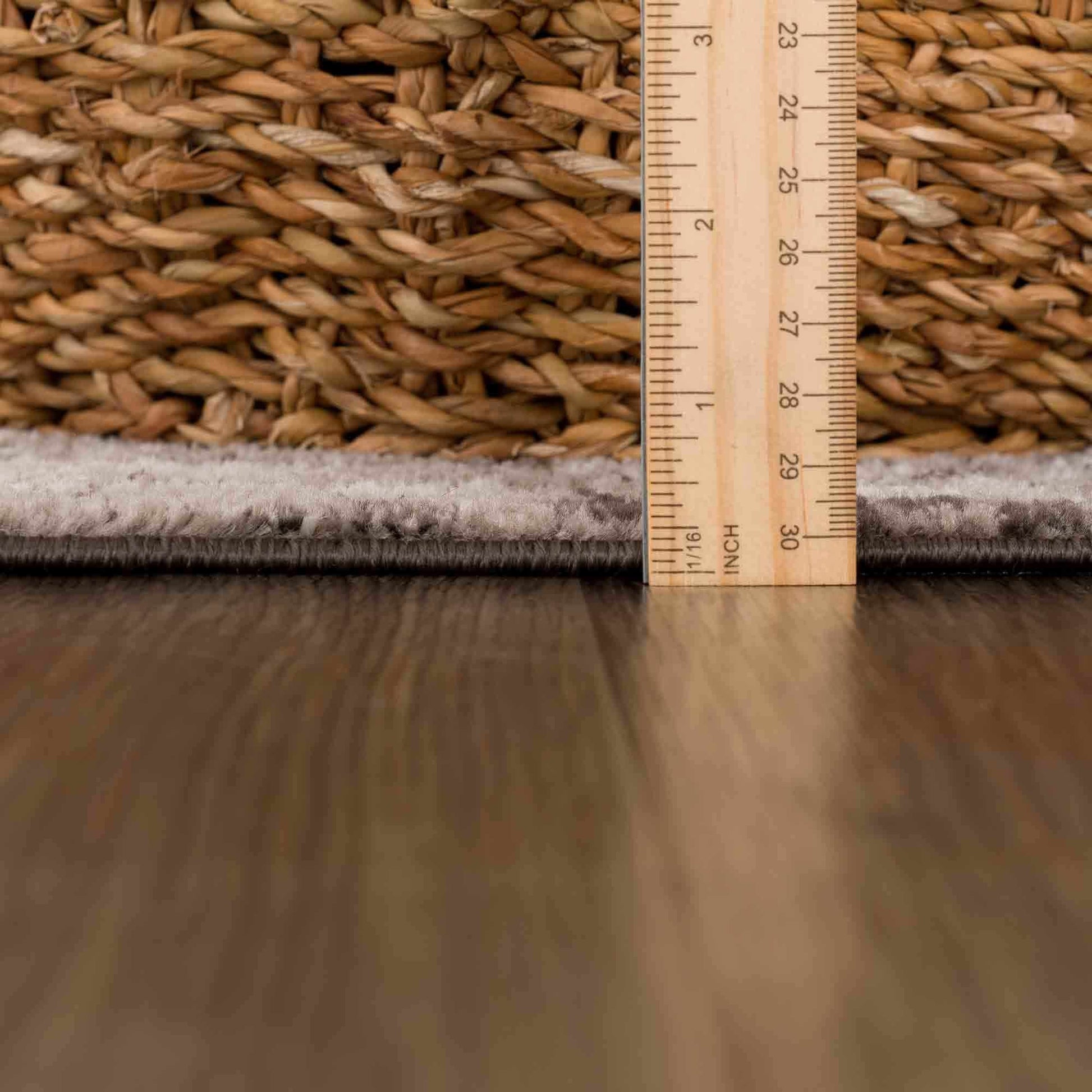 Albie Charcoal & Beige Area Rug - Eva Essentials
