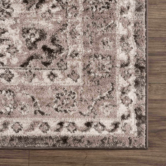 Albie Charcoal & Beige Area Rug - Eva Essentials