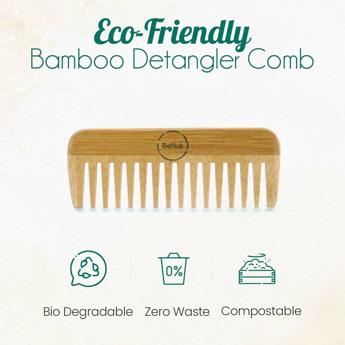 All - Natural Bamboo Comb - Eva Essentials