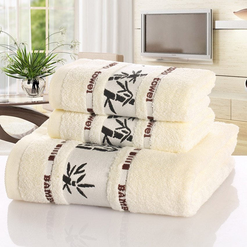 Bamboo charcoal fiber bath towel - Eva Essentials