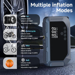 Car Battery Starter With Air Compressor 150PSI With Digital Tire Inflator 12V Car Battery - Eva Essentials