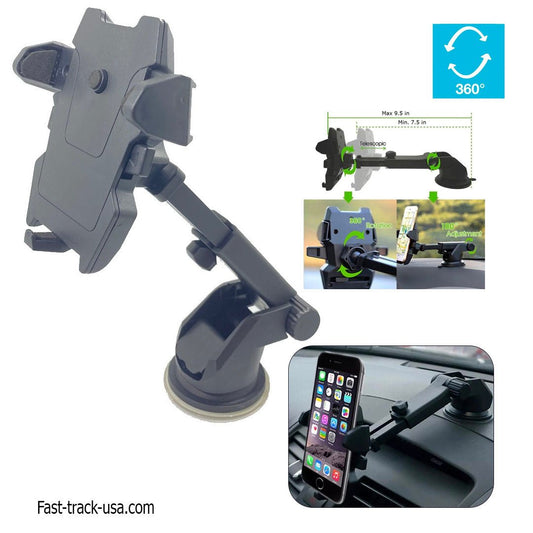 Car Phone Mount Holder Adjustable Long Neck One Touch - Eva Essentials
