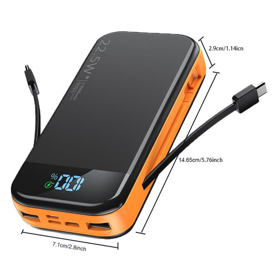 Comes With A 2 - wire Digital Display Super Fast Charging Power Bank - Eva Essentials