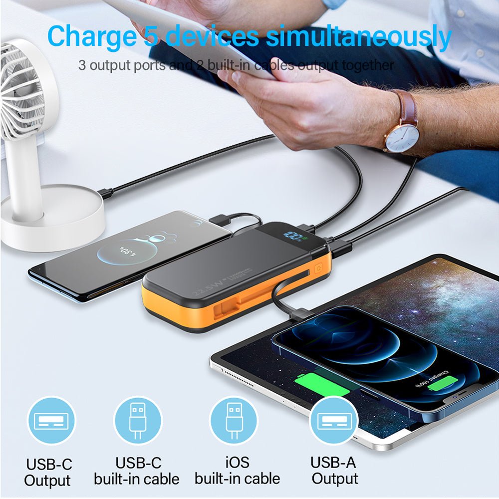 Comes With A 2 - wire Digital Display Super Fast Charging Power Bank - Eva Essentials