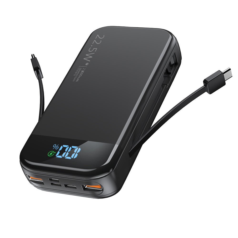 Comes With A 2 - wire Digital Display Super Fast Charging Power Bank - Eva Essentials