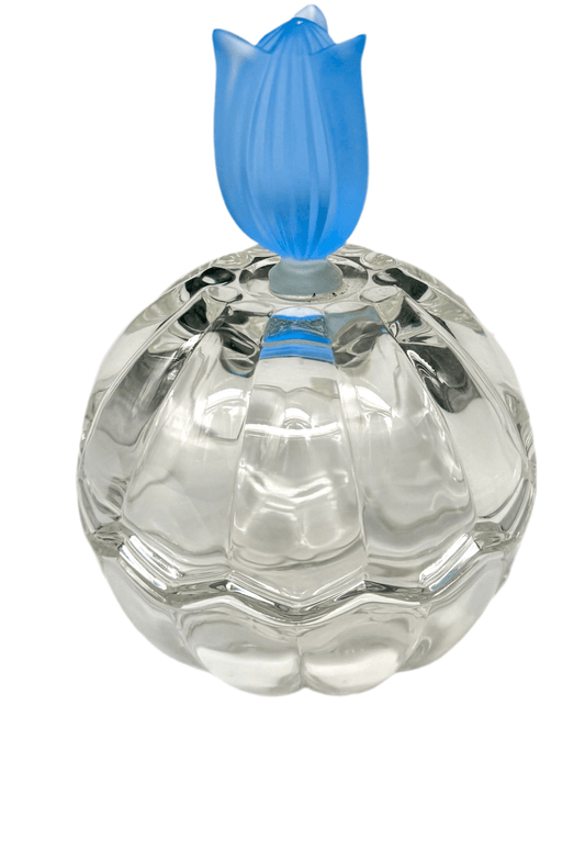 Crystal Covered Candy Bowl with Blue Tulip - Eva Essentials