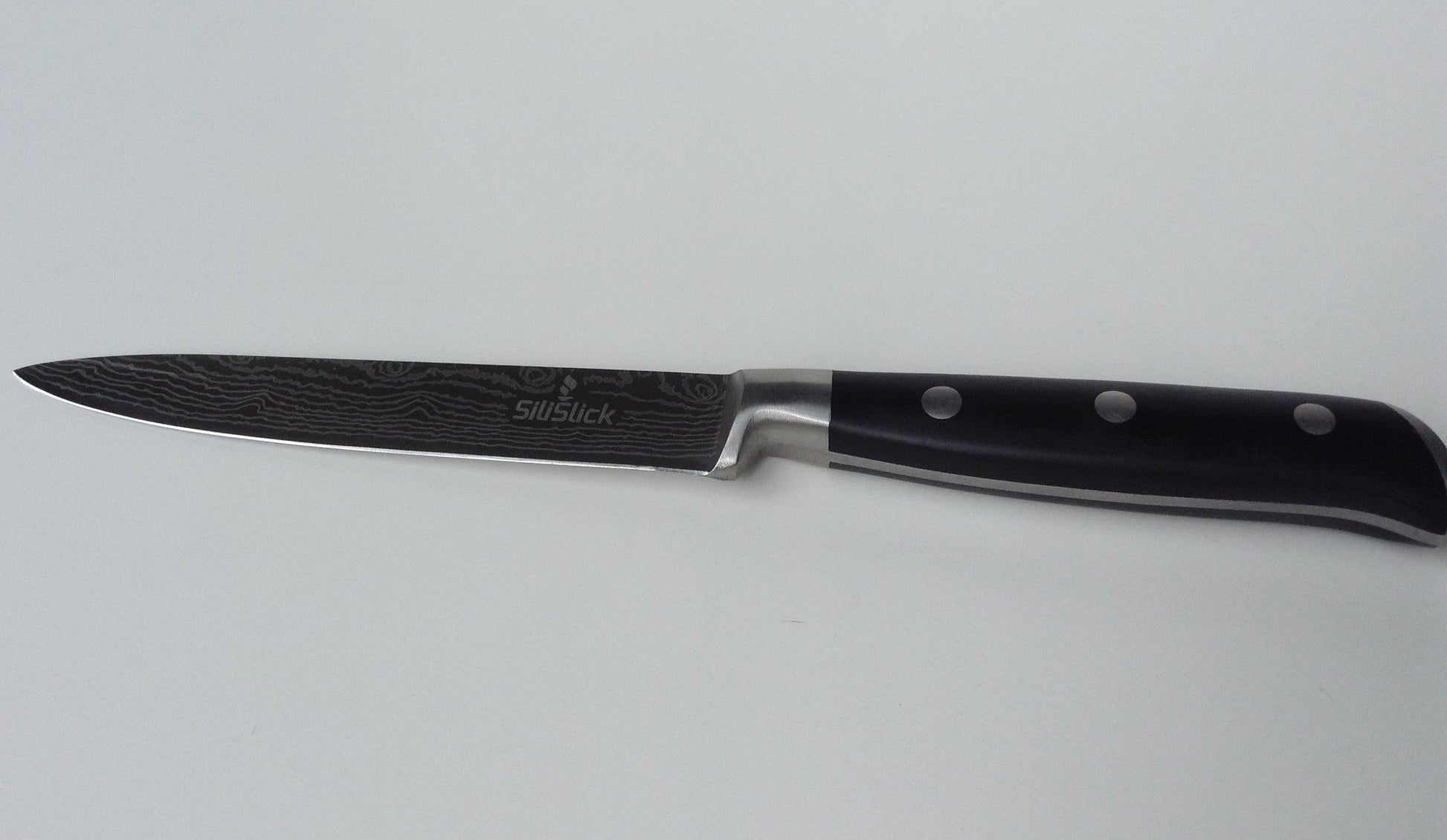 Damascus Laser Etched Full Tang 5 Piece Knife Set - Eva Essentials