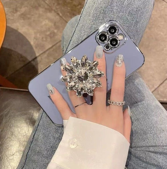 Diamond Encrusted Women's Retractable Folding Portable Lazy Phone Holder - Eva Essentials