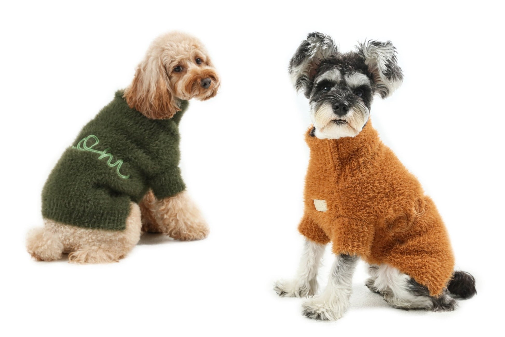 Eskimo Dog Fuzzy Sweater - Orange - Eva Essentials