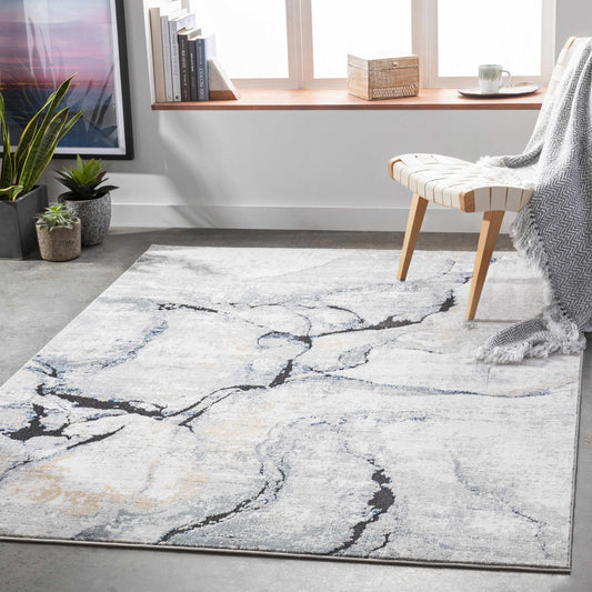 Fremantle Gray Marble Rug - Eva Essentials