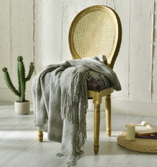 Fringed Knitted Small Blanket Napping Blanket Sofa Blanket - Eva Essentials