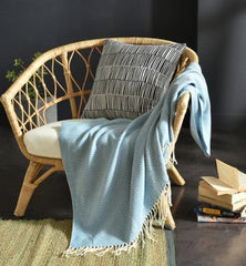 Fringed Knitted Small Blanket Napping Blanket Sofa Blanket - Eva Essentials