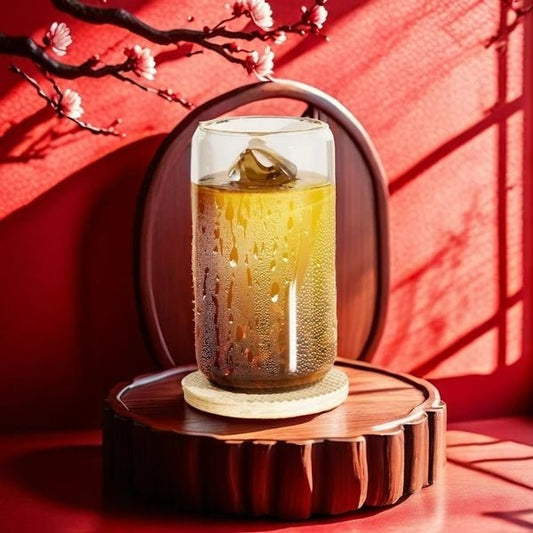 Glass Tumbler with Bamboo Lid - Eva Essentials