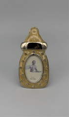 Gold Enameled Baby Bottle Picture Frame 2" x 3" - Eva Essentials