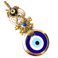 Good Luck Charm Sall Hanging Evil Eye Protection 11.5" x 4" - Eva Essentials