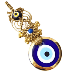 Good Luck Charm Sall Hanging Evil Eye Protection 11.5" x 4" - Eva Essentials