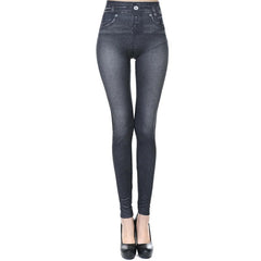 High Waisted Jeggings - Denim Leggings - Eva Essentials