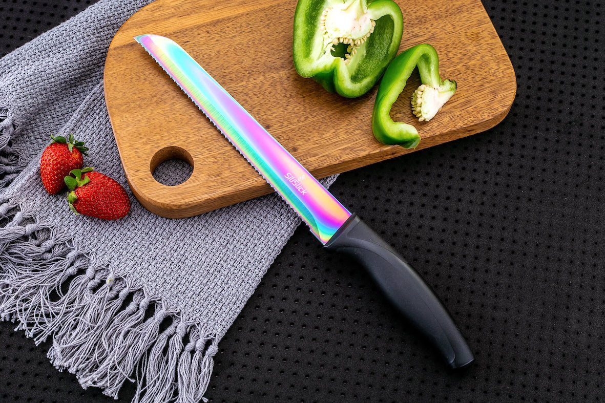 Kitchen Knife Set - Black Handle - Eva Essentials
