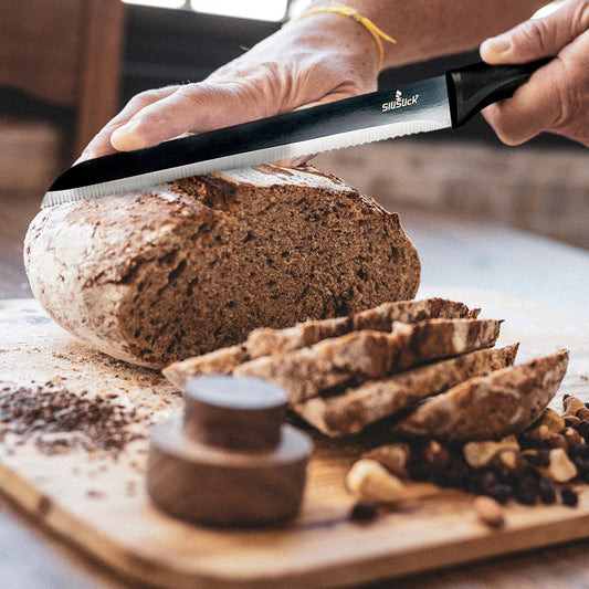 Kitchen Knife Set - Black Handle | Black Blade - Eva Essentials
