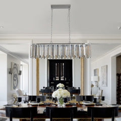 Modern Oval Crystal Chandelier Luxury Home Decor Fixtures - No Bulbs Unavailable Platform - Temu - Eva Essentials