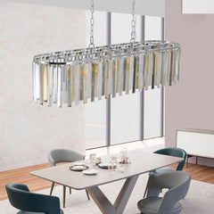 Modern Oval Crystal Chandelier Luxury Home Decor Fixtures - No Bulbs Unavailable Platform - Temu - Eva Essentials
