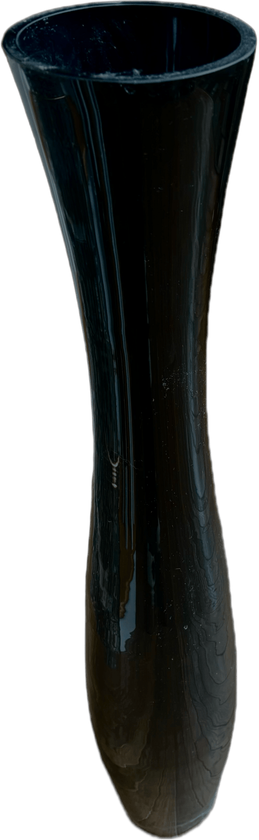 Tall Black Glass Floor Vase - Eva Essentials